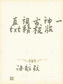 直视古神一整年txt精校版