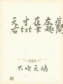 天才在左疯子在右txt笔趣阁