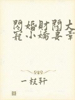 闪婚财阀大叔强宠小娇妻章节