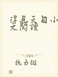 得见天日小说全文阅读封面