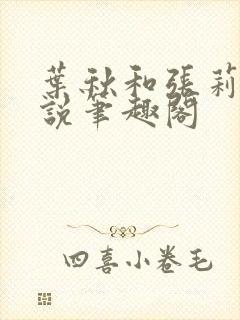 叶秋和张莉莉小说笔趣阁