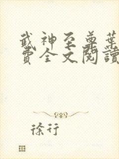 武神至尊叶风免费全文阅读无弹窗