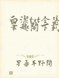 白洁txt全集笔趣阁下载