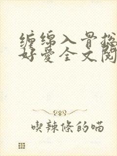 缠绵入骨总裁好好爱全文阅读免费