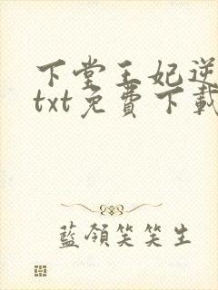 下堂王妃逆袭记txt免费下载