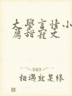 大学言情小说推荐甜宠文