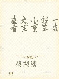 爽文小说一口气看完重生爽文