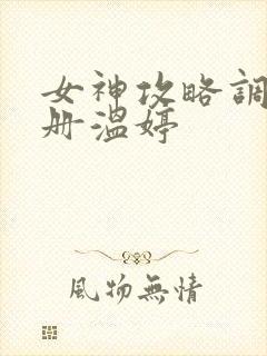 女神攻略调教手册温婷