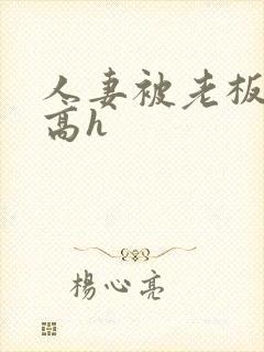 人妻被老板玩弄高h封面