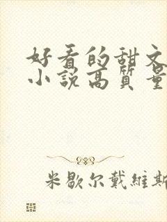 好看的甜文言情小说高质量文笔好