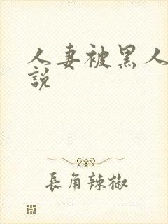 人妻被黑人干小说