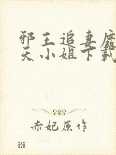 邪王追妻废材逆天小姐下载txt