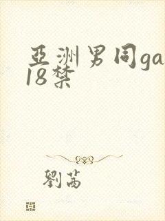 亚洲男同gay18禁