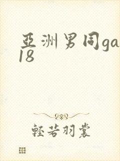 亚洲男同gay18