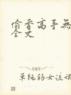 偷香高手无删减全文