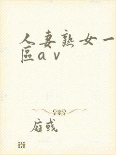 人妻熟女一区二区aⅴ封面