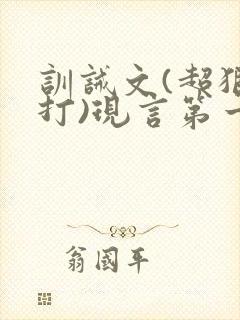 训诫文(超狠罚打)现言第一视角
