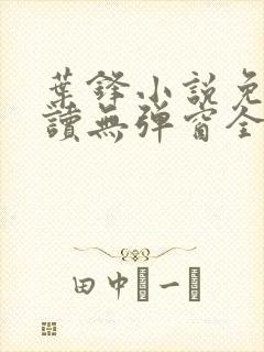 叶锋小说免费阅读无弹窗全文