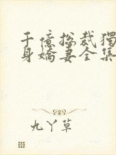 千亿总裁独宠替身娇妻全集