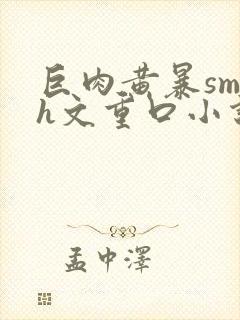 巨肉黄暴sm高h文重口小说