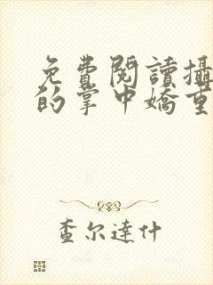 免费阅读摄政王的掌中娇重生了全文封面