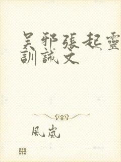 吴邪张起灵挨打训诫文