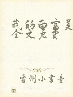 我的白富美老婆全文免费封面