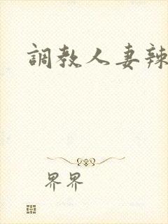 调教人妻辣文
