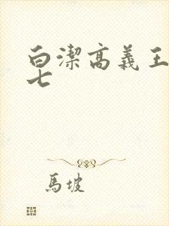 白洁高义王申老七封面