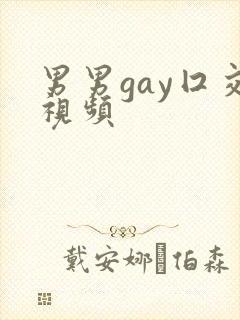 男男gay囗交视频