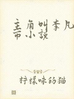 主角叫李凡的都市小说