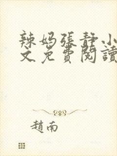 辣妈张静小说全文免费阅读最新章节