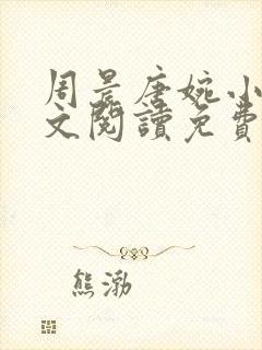 周晨唐婉小说全文阅读免费