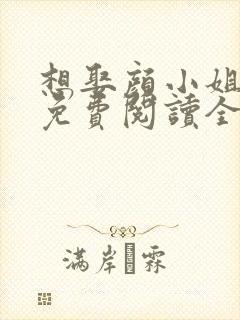 想娶颜小姐为妻免费阅读全文封面