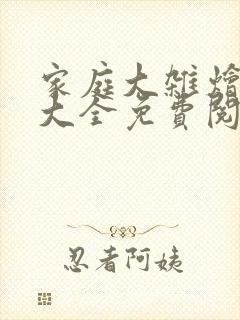 家庭大杂烩小说大全免费阅读全文封面