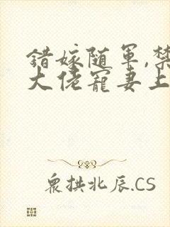 错嫁随军,禁欲大佬宠妻上瘾笔趣阁