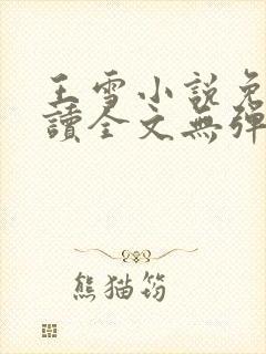 王雪小说免费阅读全文无弹窗