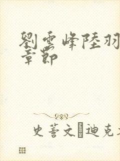 刘云峰陆羽最新章节