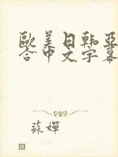欧美日韩亚洲综合中文字幕封面