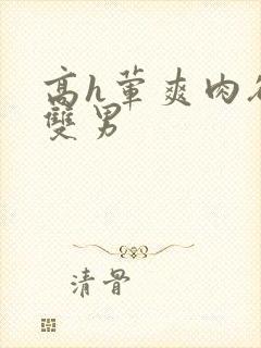 高h荤爽肉欲文双男封面