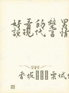 好看的双男主小说现代言情封面