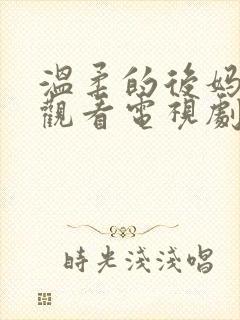 温柔的后妈在线观看电视剧免费高清完整韩剧