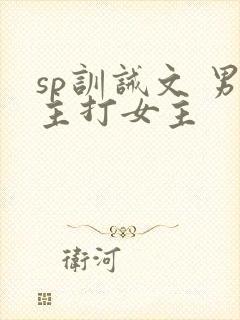 sp训诫文 男主打女主
