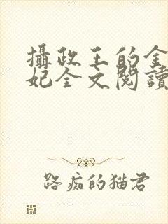 摄政王的金牌宠妃全文阅读