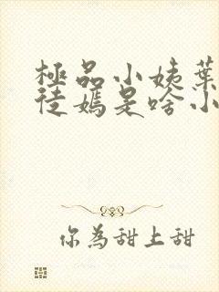 极品小姨叶凡司徒嫣是啥小说