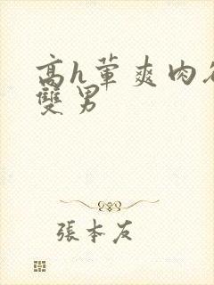 高h荤爽肉欲文双男封面