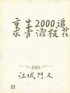 重生2000追求青涩校花同桌开始最新更新章节