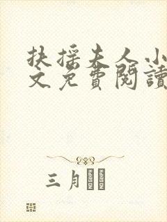 扶摇夫人小说全文免费阅读