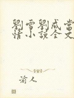 刘雪刘成当代爱情小说全文免费无弹窗阅读