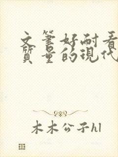 文笔好耐看的高质量的现代言情小说